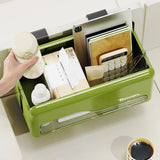 Foldable Hanging Storage Box No Drilling Required Wall-mounted Organizer (Red)