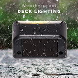 NNEDSZ 4 Pack SolarPower Deck Lights Outdoor Step Lights Waterproof LED lights