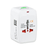 NNEDSZ Dual USB Portable Electric Plug Power Socket Adapter International Travel Universal Charger Converter EU UK US AU