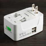 NNEDSZ Dual USB Portable Electric Plug Power Socket Adapter International Travel Universal Charger Converter EU UK US AU
