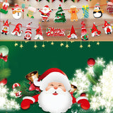NNEDSZ 2Pack 3M Christmas Bunting Banners Garland Wall Decor Elk Snowman Party Decor(TO27+TO28)