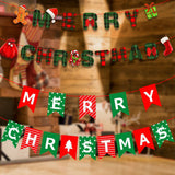 NNEDSZ 2Pack 3M Christmas Bunting Banners Garland Wall Decor Elk Snowman Party Decor(TO27+TO28)