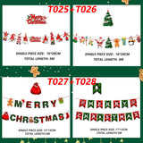 NNEDSZ 2Pack 3M Christmas Bunting Banners Garland Wall Decor Elk Snowman Party Decor(TO27+TO28)