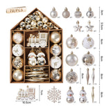NNEDSZ 70-piece Christmas Tree Xmas Balls Decorations Baubles Hanging Party Ornament