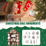 NNEDSZ 70-piece Christmas Tree Xmas Balls Decorations Baubles Hanging Party Ornament