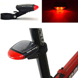 NNEDSZ Solar Powered Bicycle Cycling Bike LED Headlight + Rear Tail Light Lamp LED with Gift Box