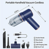 NNEDSZ Portable Vacuum Cleaner Car Air Duster Handheld Cordless Home Car Dust Blower
