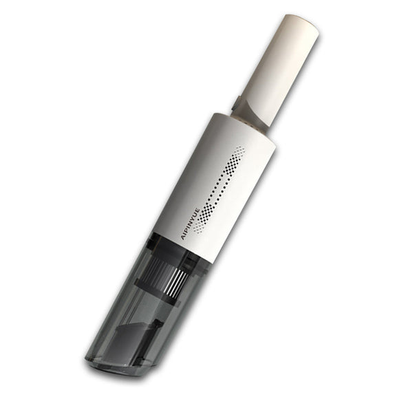 NNEDSZ Wireless Charge 6000Pa Suction Powerful Portable Car Vacuum Cleaner Home Duster(White)