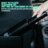 NNEDSZ Wireless Charge 6000Pa Suction Powerful Portable Car Vacuum Cleaner Home Duster(White)
