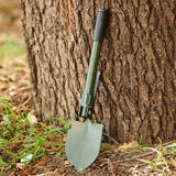 NNEDSZ Survival Spade Camping Compass Mini Folding Shovel comes with carrying pouch