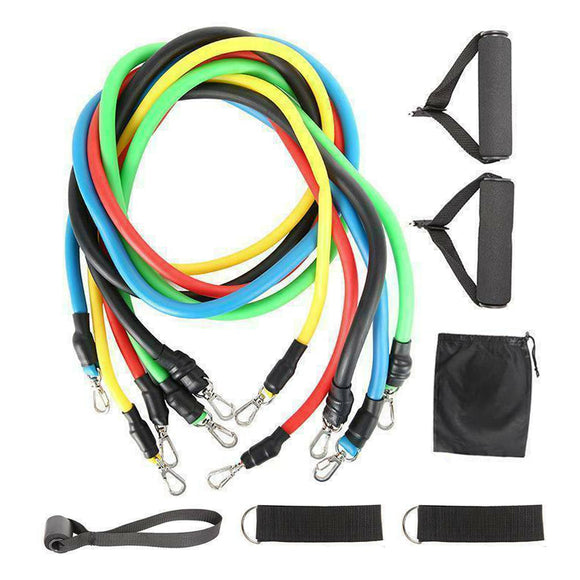 NNEDSZ 11Pcs/Set Pull Rope Belt Elastic Home Gym Fitness Exercise Resistance Band