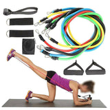 NNEDSZ 11Pcs/Set Pull Rope Belt Elastic Home Gym Fitness Exercise Resistance Band