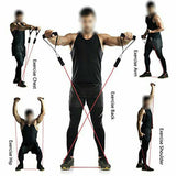 NNEDSZ 11Pcs/Set Pull Rope Belt Elastic Home Gym Fitness Exercise Resistance Band