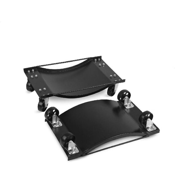 NNEDSZ 2-Piece Wheel Dolly Car Positioning Jack 450kg Vehicle Mover Transporter Trolley