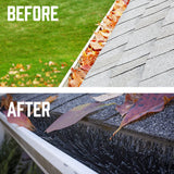 NNEDSZ 98x10cm 12x Gutter Brush Roof Leaf Guard Heavy Duty Twigs Filter Home Garden