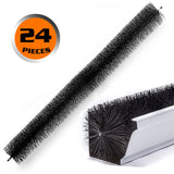 NNEDSZ 98x10cm 24Pc Gutter Brush Roof Leaf Guard Heavy Duty Twigs Filter Home Garden