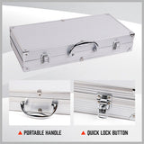 NNEDSZ 10Pcs BBQ Tool Set Stainless Steel Outdoor Barbecue Aluminium Grill Cook kitchen
