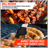 NNEDSZ 10Pcs BBQ Tool Set Stainless Steel Outdoor Barbecue Aluminium Grill Cook kitchen