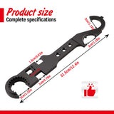 NNEDSZ 12inch Multipurpose Wrench Tool Bottle Opener Repair Tools Spanner Portable