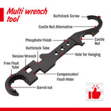 NNEDSZ 12inch Multipurpose Wrench Tool Bottle Opener Repair Tools Spanner Portable