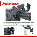 NNEDSZ 12inch Multipurpose Wrench Tool Bottle Opener Repair Tools Spanner Portable