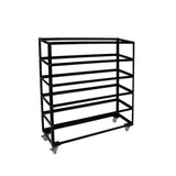 NNEDSZ 30 Bin Rolling Storage Rack Nuts & Bolts Organizer Wheels Brake Heavy Duty