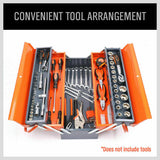 NNEDSZ 5-TSteel Cantilever Tool Storage Box Portable Parts Organiser Carry Holder