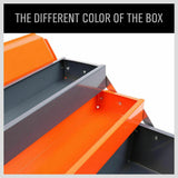 NNEDSZ 5-TSteel Cantilever Tool Storage Box Portable Parts Organiser Carry Holder