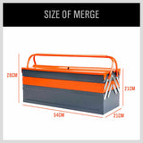 NNEDSZ 5-TSteel Cantilever Tool Storage Box Portable Parts Organiser Carry Holder