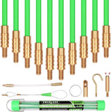 NNEDSZ 11FT/3.3M Fiberglass Running Wire, Pull Push Rod, Fish Tape Cable Coaxial Electrical Fish Tape Pull Push Kit