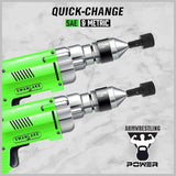 NNEDSZ GARDEN TOOLS (letter with no tracking)20PCS Power Nut Driver Set for Impact Drill, 1/4” Hex Head Drill Bit SAE and Metric