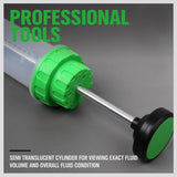 NNEDSZ Fluid Extractor, Oil Extraction & Fill Pump, Fluid Syringe Pump Manual Suction Vacuum Fuel Car Transfer (500ML)