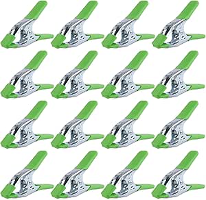 NNEDSZ 16-Pack 6-inch Strong Spring Clamps Set, Large Super Heavy Duty Spring Clamps Metal Anti-Slip Grip Handle - 2.5 inch Jaw Opening