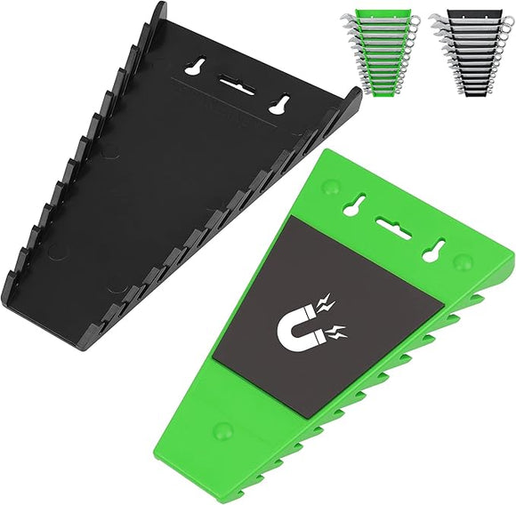 NNEDSZ 2Pack Magnetic Wrench Organizer wrench rack Tool Trays, Premium Quality Wrench Holder