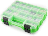 NNEDSZ Small Parts Organizer, 34-Compartments Double Side Storage Box with Removable Dividers, Tools Box Screw Organizer For Nuts, Bolts, Screws, Nails, Small Hardware