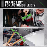 NNEDSZ 9-Piece Garden Tools Auto Body Hammer Dolly Set Car Body Dent Repair Tool Case