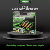NNEDSZ 9-Piece Garden Tools Auto Body Hammer Dolly Set Car Body Dent Repair Tool Case