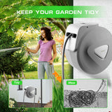 NNEDSZ Garden SpGun Auto Rewind Wall Water Hose Mount Hose Reel 30M Retractable