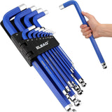 NNEDSZ 13Pc Extra Large Hex Key Set Long Allen Key Wrench Ball End Metric 2-19mm