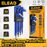 NNEDSZ 13Pc Extra Large Hex Key Set Long Allen Key Wrench Ball End Metric 2-19mm