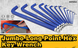NNEDSZ 13Pc Extra Large Hex Key Set Long Allen Key Wrench Ball End Metric 2-19mm