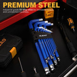 NNEDSZ 13Pc Extra Large Hex Key Set Long Allen Key Wrench Ball End Metric 2-19mm