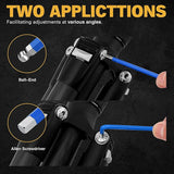 NNEDSZ Jumbo Hex Key Allen Wrench Set | 13-Piece Metric 2-19mm | Long Ball End Durable CR-V | Automotive | Mechanic | Furniture | Professional Grade Tools