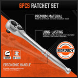 NNEDSZ Mini Ratchet Spanner 1/2 3/8 1/4 Drive 90 Tooth Extension Bar Workshop With Bag