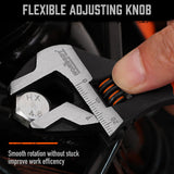 NNEDSZ 2x Adjustable Wrench Set 6" 10" Wide Jaw Spanner Cr-V Steel Workshop Metric SAE