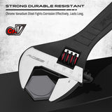 NNEDSZ SEDY 4Pc Adjustable Wrench Set Shifter Heavy Duty SAE & Metric Household Repair