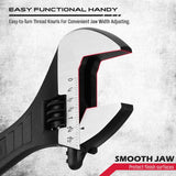 NNEDSZ SEDY 4Pc Adjustable Wrench Set Shifter Heavy Duty SAE & Metric Household Repair