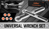 NNEDSZ HORUSDY 2Pcs Universal Wrench Set SAE & Metric Spanner Hex E-Torx Triangle