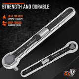 NNEDSZ HORUSDY 2Pcs Universal Wrench Set SAE & Metric Spanner Hex E-Torx Triangle