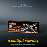 NNEDSZ HORUSDY 2Pcs Universal Wrench Set SAE & Metric Spanner Hex E-Torx Triangle